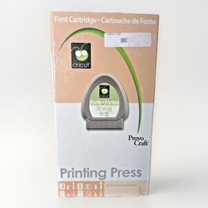 CRICUT FONT CARTIDGE PRINTING PRESS FONTS